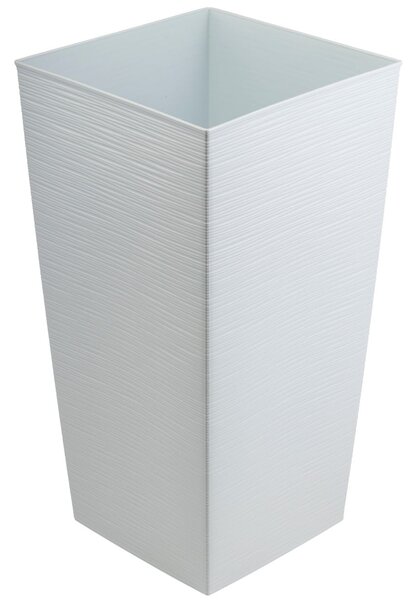 PLASTOVÝ KVETINÁČ PORTO RIFLO 75X39,5X39,5 CM BIELA