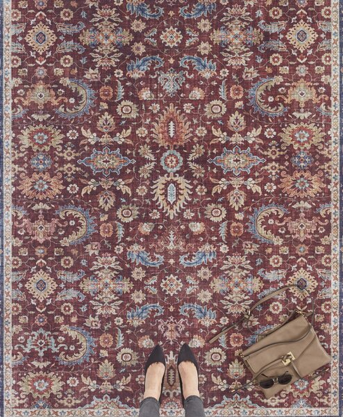 Nouristan Kusový koberec Asmar 104004 Bordeaux / Red - 200x290 cm