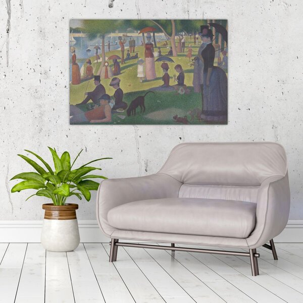 Obraz - Georges Seurat, A Sunday on La Grande Jatte, reprodukcia (90x60 cm)