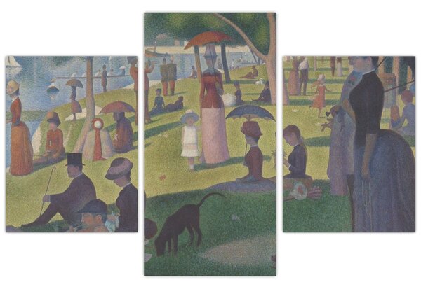 Obraz - Georges Seurat, A Sunday on La Grande Jatte, reprodukcia (90x60 cm)
