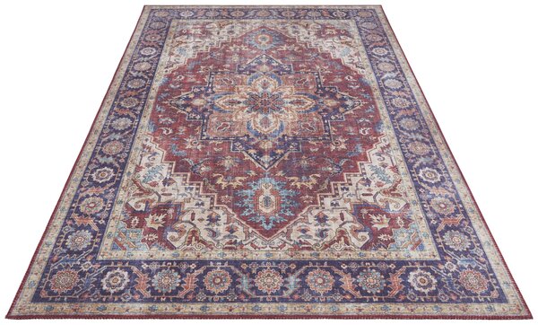 Hanse Home, Kusový koberec Asmar 104000 Plum/Red, 80x150, červená, chodba / predsieň