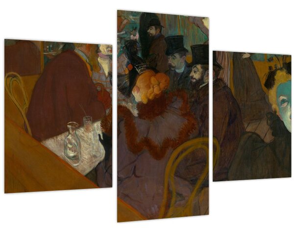 Obraz - Henri de Toulouse-Lautrec, At the Moulin Rouge, reprodukcia (90x60 cm)
