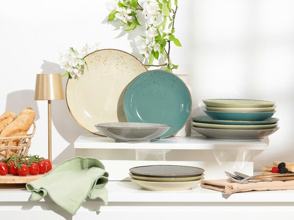 KOMBINOVANÝ SERVIS NATURE COLLECTION BUNT 12-dielne Creatable - Online Only bytové doplnky, Online Only