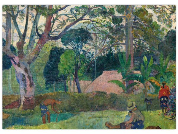 Obraz - Paul Gauguin, Te raau rahi (The Big Tree), reprodukcia (70x50 cm)