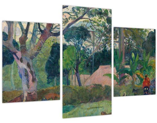 Obraz - Paul Gauguin, Te raau rahi (The Big Tree), reprodukcia (90x60 cm)