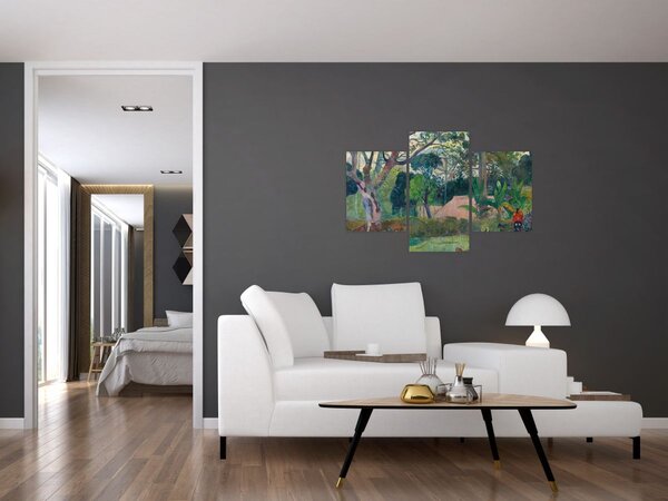 Obraz - Paul Gauguin, Te raau rahi (The Big Tree), reprodukcia (90x60 cm)