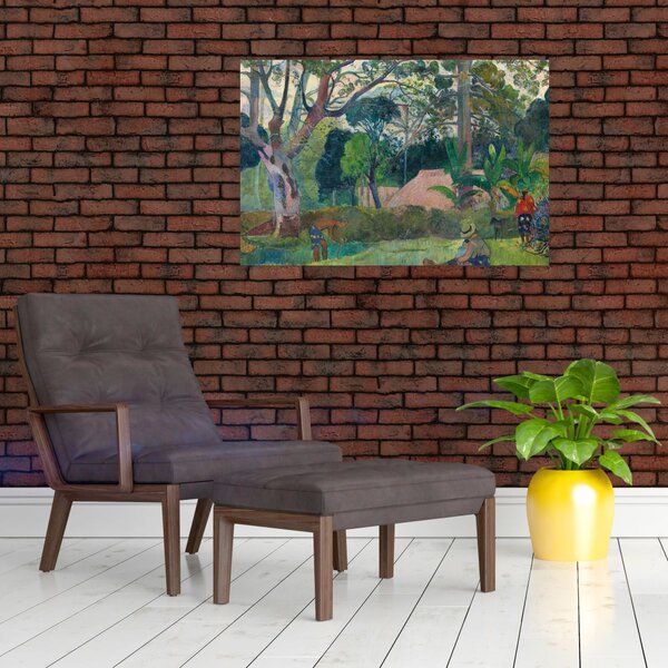 Obraz - Paul Gauguin, Te raau rahi (The Big Tree), reprodukcia (90x60 cm)