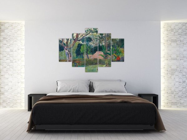 Obraz - Paul Gauguin, Te raau rahi (The Big Tree), reprodukcia (150x105 cm)
