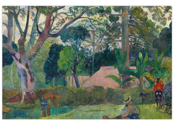 Obraz - Paul Gauguin, Te raau rahi (The Big Tree), reprodukcia (90x60 cm)