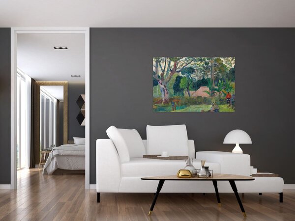 Obraz - Paul Gauguin, Te raau rahi (The Big Tree), reprodukcia (90x60 cm)