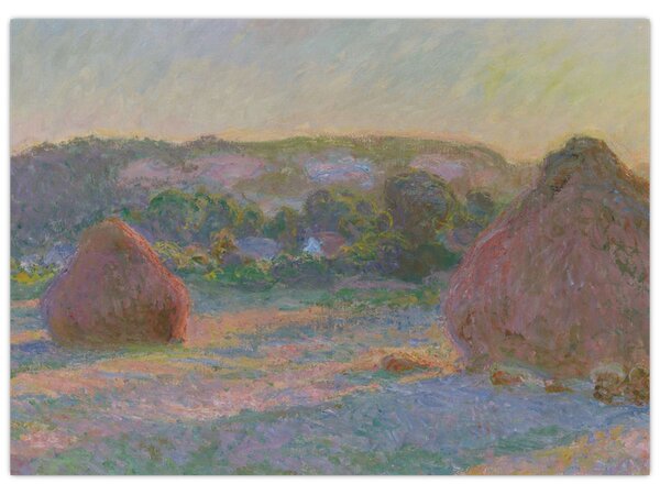 Obraz - Claude Monet, Stacks of Wheat (End of Summer) , reprodukcia (70x50 cm)