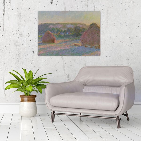 Obraz - Claude Monet, Stacks of Wheat (End of Summer) , reprodukcia (70x50 cm)