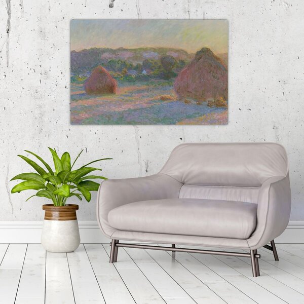 Obraz - Claude Monet, Stacks of Wheat (End of Summer) , reprodukcia (90x60 cm)