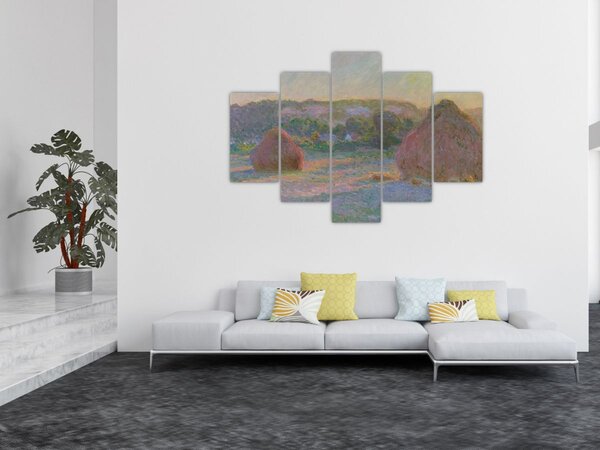 Obraz - Claude Monet, Stacks of Wheat (End of Summer) , reprodukcia (150x105 cm)