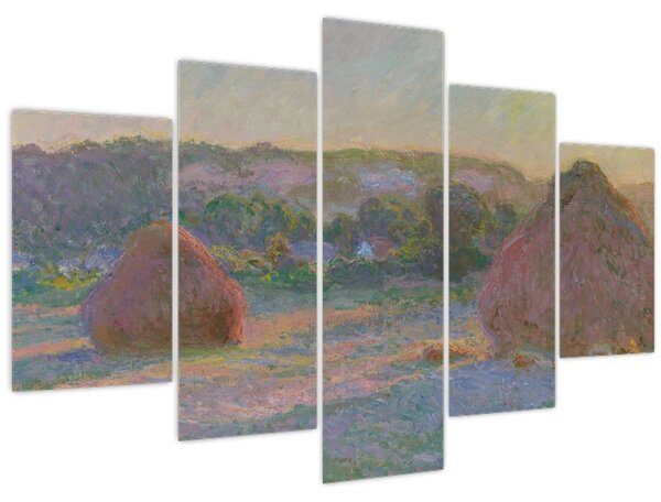 Obraz - Claude Monet, Stacks of Wheat (End of Summer) , reprodukcia (150x105 cm)