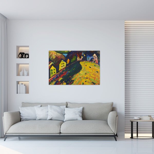 Obraz - Vasily Kandinsky, Houses at Murnau, reprodukcia (90x60 cm)