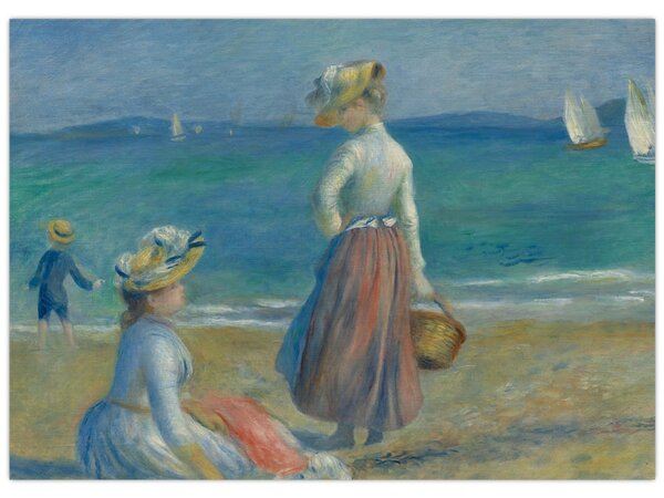 Obraz - Auguste Renoir, Figures on the Beach, reprodukcia (70x50 cm)