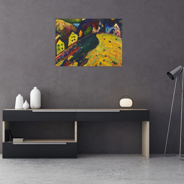 Obraz - Vasily Kandinsky, Houses at Murnau, reprodukcia (70x50 cm)