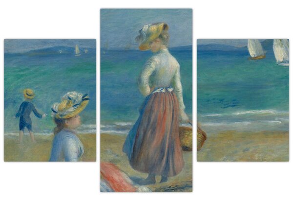 Obraz - Auguste Renoir, Figures on the Beach, reprodukcia (90x60 cm)