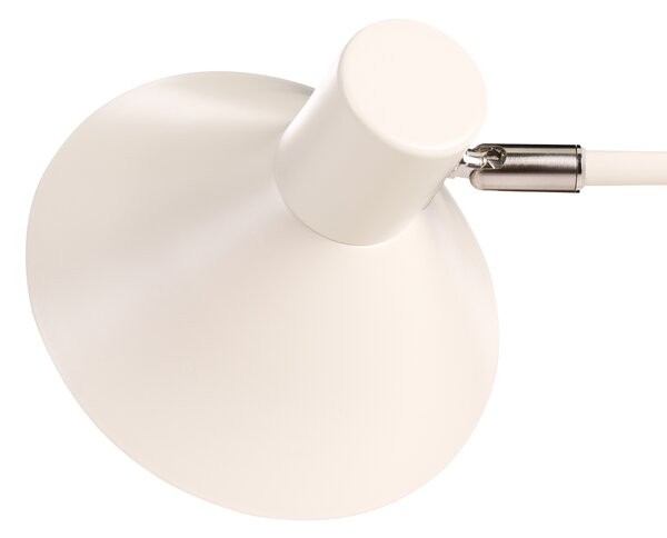 Stolná lampa krémová biela kovová 51 cm kužeľovité tienidlo nočná lampa moderný industriálny štýl spálňa obývacia izba kancelária