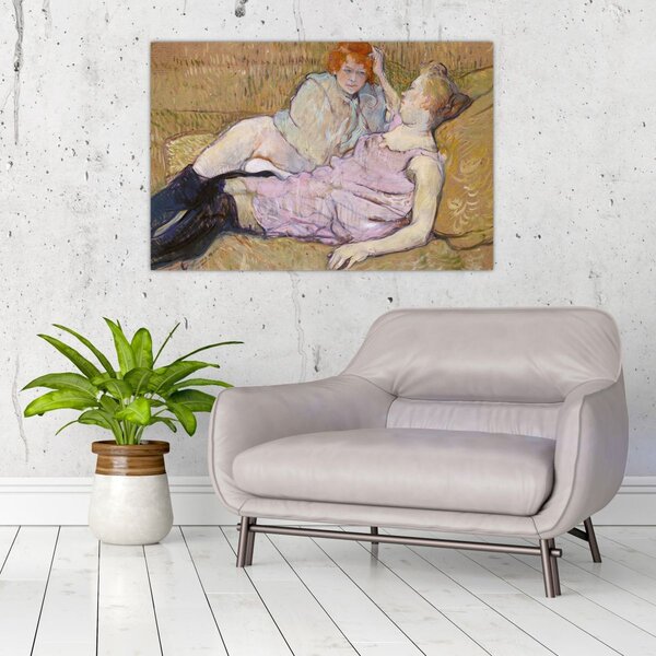 Obraz - Henri de Toulouse-Lautrec, The Sofa, reprodukcia (90x60 cm)