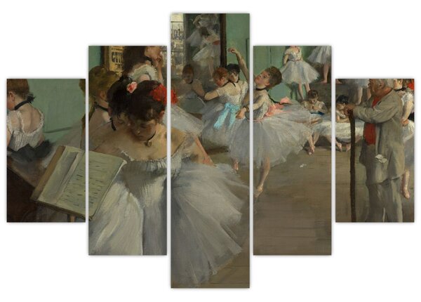 Obraz - Edgar Degas, The Dance Class, reprodukcia (150x105 cm)