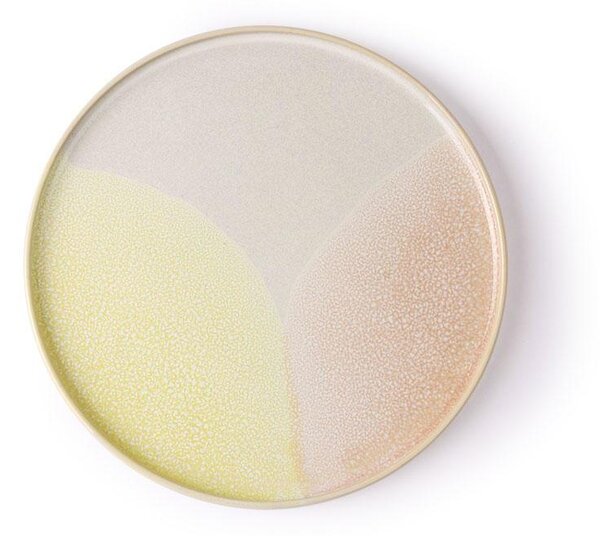Keramický dezertný tanier 80's Pink/Yellow 18,7 cm