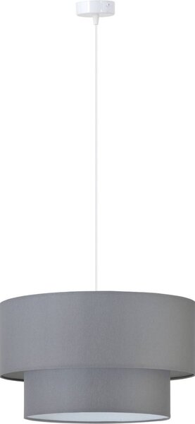 Závesné svietidlo Mediolan, 1x textilné tienidlo (výber zo 7 farieb - kombinácia 2 farieb), (výber z 3 farieb konštrukcie)