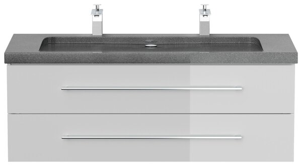 SKRINKA S UMÝVADLOM, biela s vysokým leskom, biela s vysokým leskom, 130 cm MID.YOU - Online Only kúpeľne, Online Only