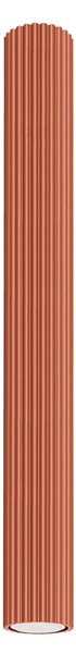 Stropné svietidlo Karbon, 1x okrovo červené kovové tienidlo, (60 cm)