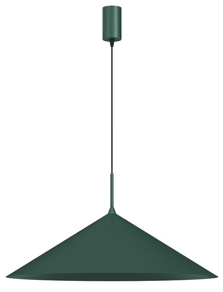 Závesné svietidlo Capital, 1x zelené kovové tienidlo, (fi 60cm), gr