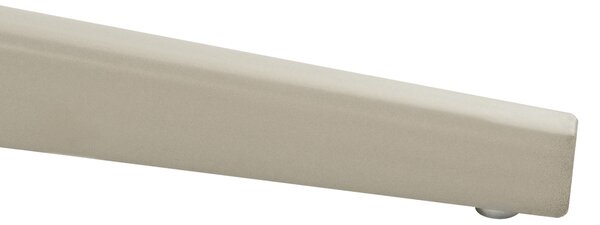 Otočná jedálenská stolička sivobéžová látkové čalúnenie zaoblené sedadlo mid-century modern štýl kuchyňa jedáleň