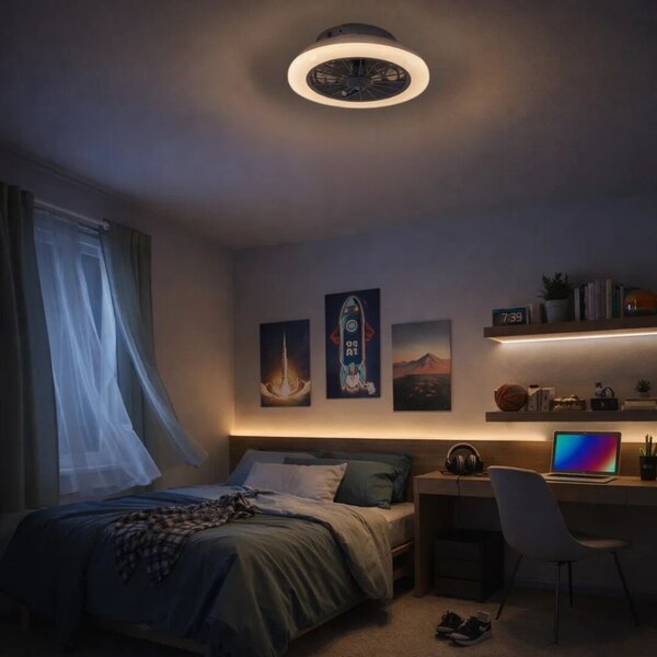 Rabalux DALFON LED stropné svietidlo s ventilátorom 71348