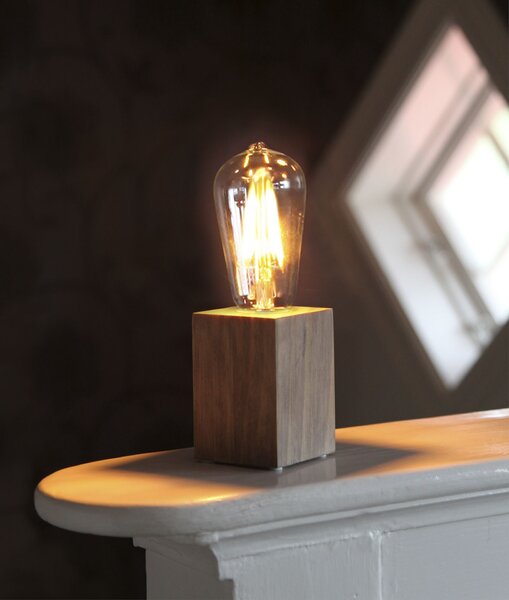 Drevená lampa Lys Brown