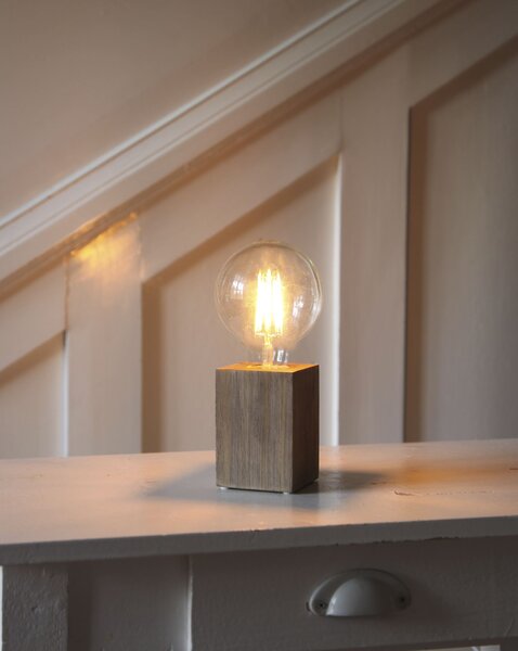 Drevená lampa Lys Brown