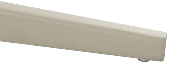 Otočná jedálenská stolička svetlobéžová látkové čalúnenie zaoblené sedadlo mid-century modern štýl kuchyňa jedáleň