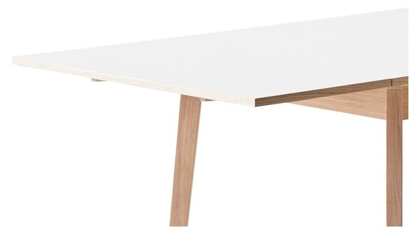 Rozkladací jedálenský stôl s bielou doskou Hammel Single 180 x 90 cm