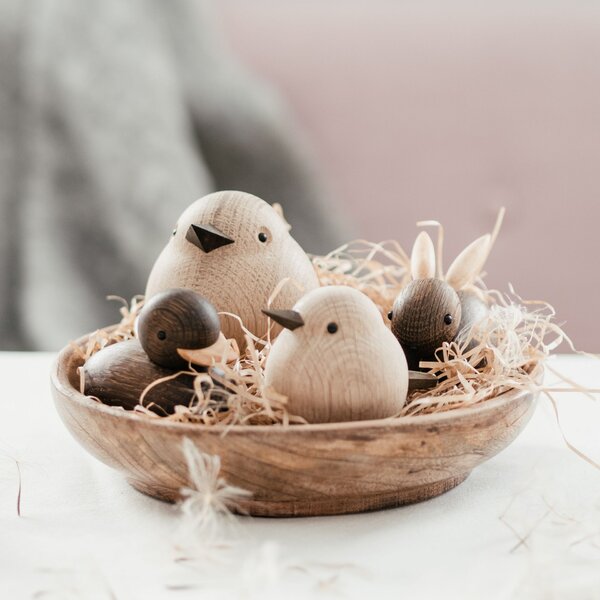 Drevený vtáčik Baby Sparrow Natural Oak
