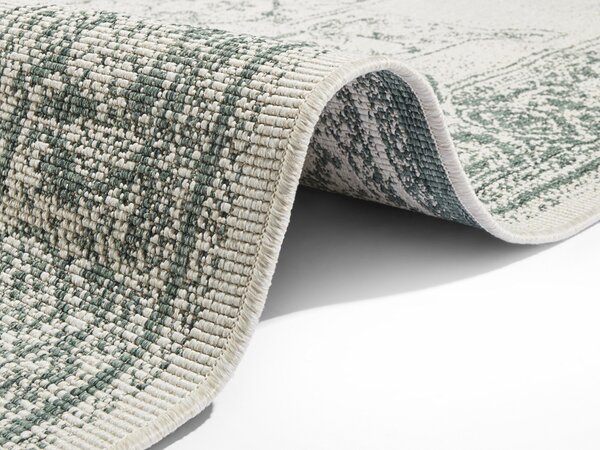 Hanse Home , Kusový koberec Twin Supreme 104139 Green / Cream – na von aj na doma, 160x230, zelená, chodba / predsieň