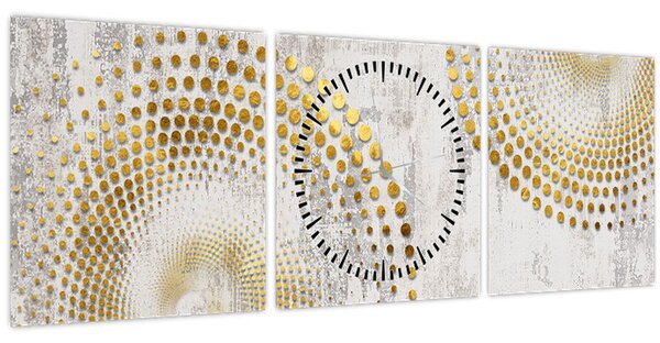 Obraz - Betónový design (s hodinami) (90x30 cm)