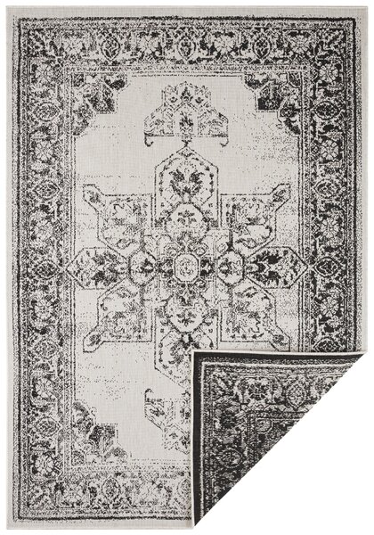NORTHRUGS - Hanse Home koberce Kusový koberec Twin Supreme 104137 Black / Cream – na von aj na doma - 160x230 cm