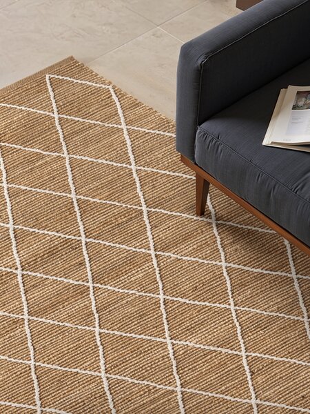 Hanse Home , Behúň Kunu 106208 Natural Gold White, 80x200, béžová, chodba / predsieň
