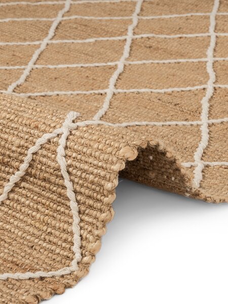 Hanse Home , Behúň Kunu 106208 Natural Gold White, 80x200, béžová, chodba / predsieň