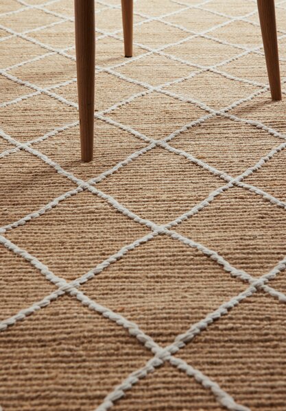 Hanse Home , Behúň Kunu 106208 Natural Gold White, 80x200, béžová, chodba / predsieň