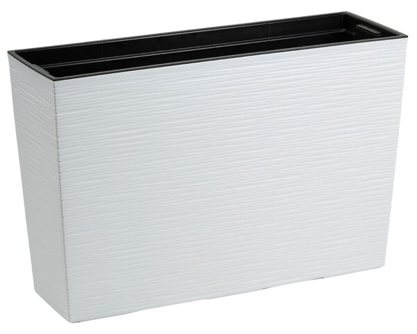 PLASTOVÝ KVETINÁČ BLOOM RIFLO 36X56X20 CM BIELA