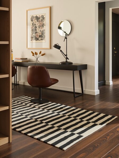Hanse Home , Kusový koberec Donna 106207 Black White, 80x150, čiernobiela, obývacia izba