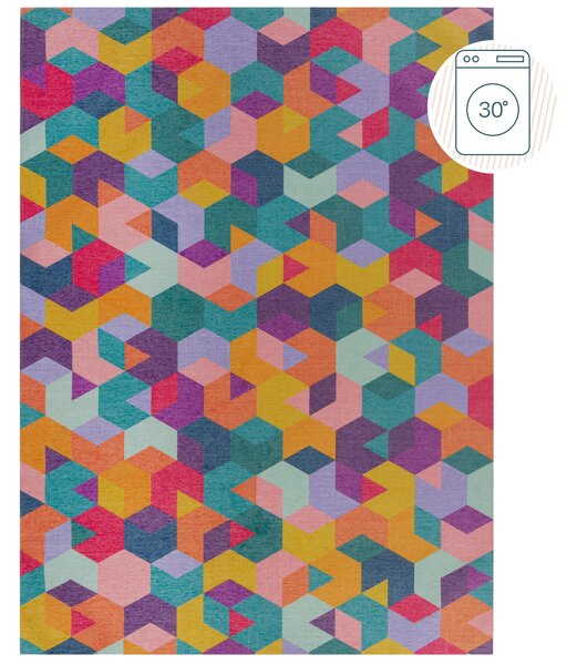 Flair Rugs , Kusový koberec Match Axel Geo Multi, 120x170, viacfarebná, chodba / predsieň