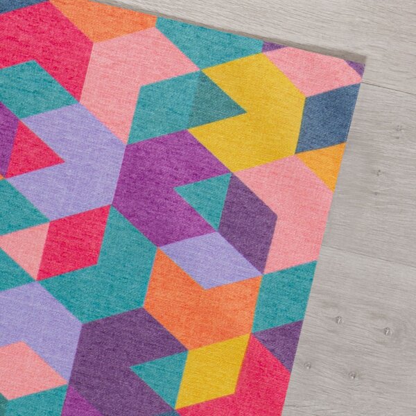 Flair Rugs , Kusový koberec Match Axel Geo Multi, 120x170, viacfarebná, chodba / predsieň