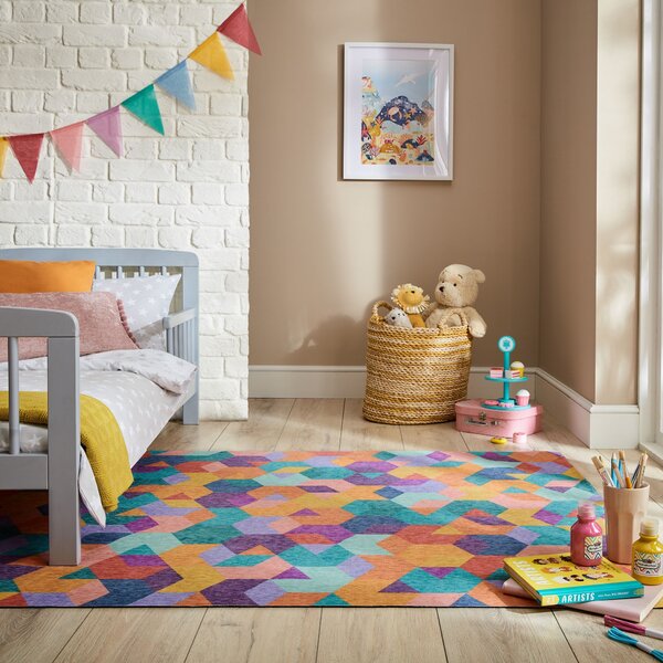 Flair Rugs , Kusový koberec Match Axel Geo Multi, 120x170, viacfarebná, chodba / predsieň