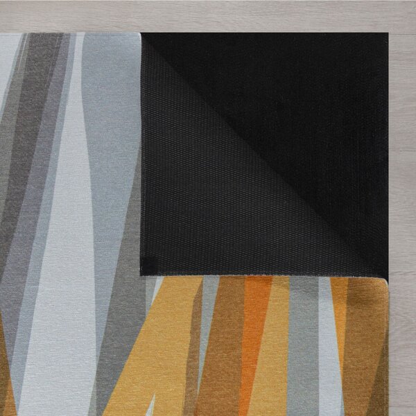 Flair Rugs , AKCIA: 170x240 cm Kusový koberec Match Isabella Stripe Grey/Ochre, žltá, chodba / predsieň